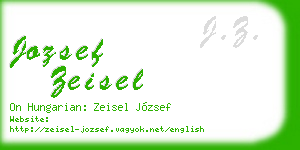 jozsef zeisel business card